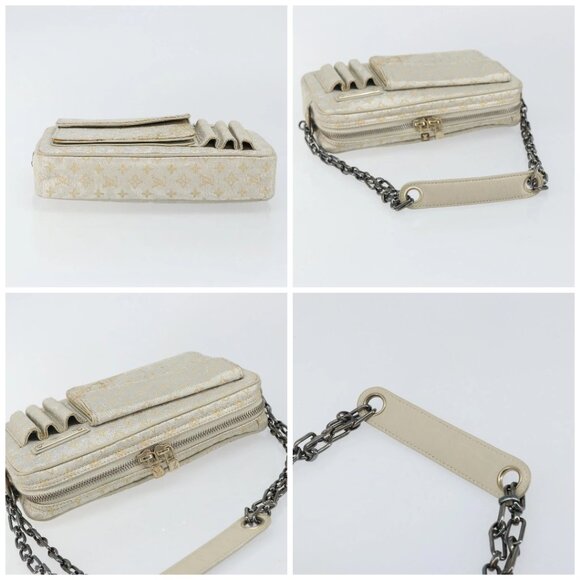 LOUIS VUITTON Monogram Shine McKenna Shoulder Bag Gold M92363 LV Auth hk3048 - Picture 15 of 16